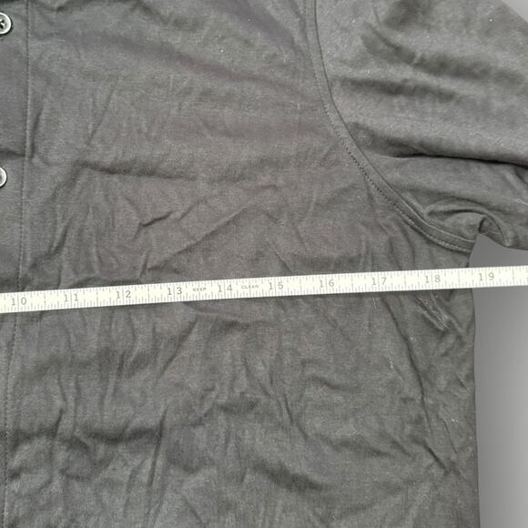 Saks Fifth Avenue Modern Black Cotton Shirt Jeweled Collar Hummingbird sz  S/P - Picture 5 of 9